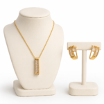 Feminine Rose Pendant Set