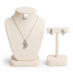 Dainty Silver Necklace Set
