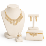 Glamorous Zircon Evening Set