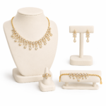 Elegant Zircon Drop Necklace Set