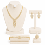 Classic Zircon Charm Necklace Set