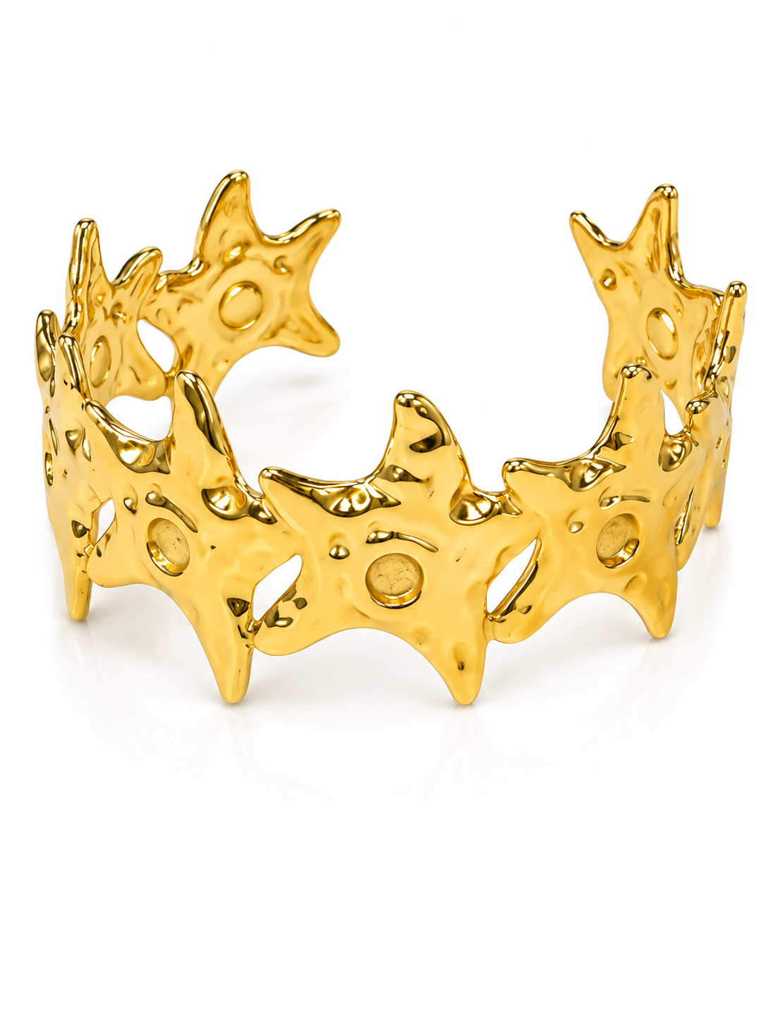 BR008 Nova Gold Statement Bracelet - Image 1