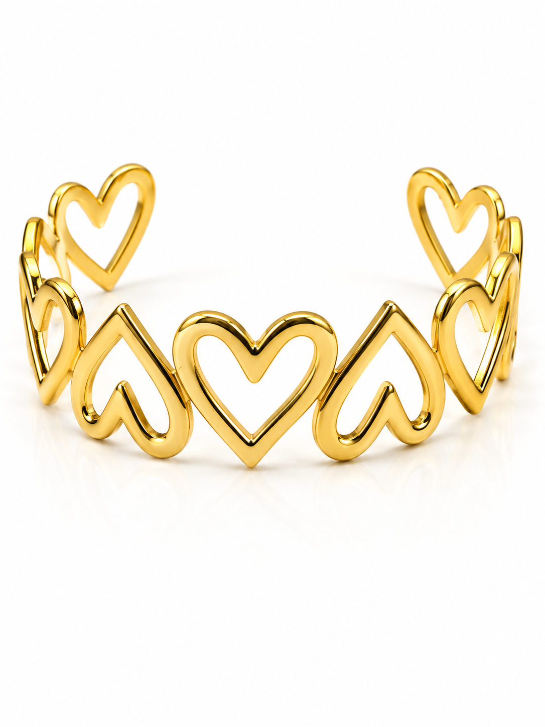 BR020 Kira Gold Box Chain Bracelet - Image 1