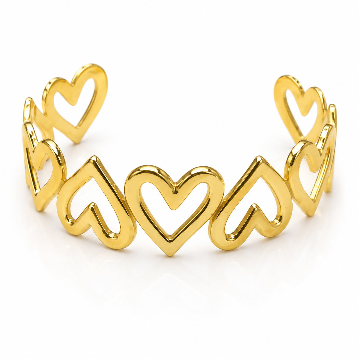 BR023 Gaia Gold Crown Bracelet - Image 1