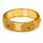 Jade Gold Curb Chain Bracelet