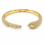 Yara Gold Slim Cuff Bracelet